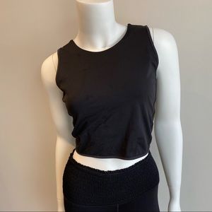 Lululemon Cropped Tank with built in bra. Size 4